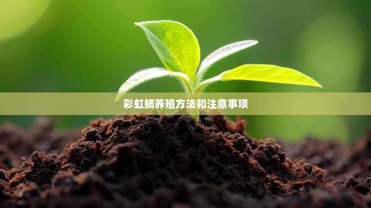 2彩虹鲷养殖方法和注意事项